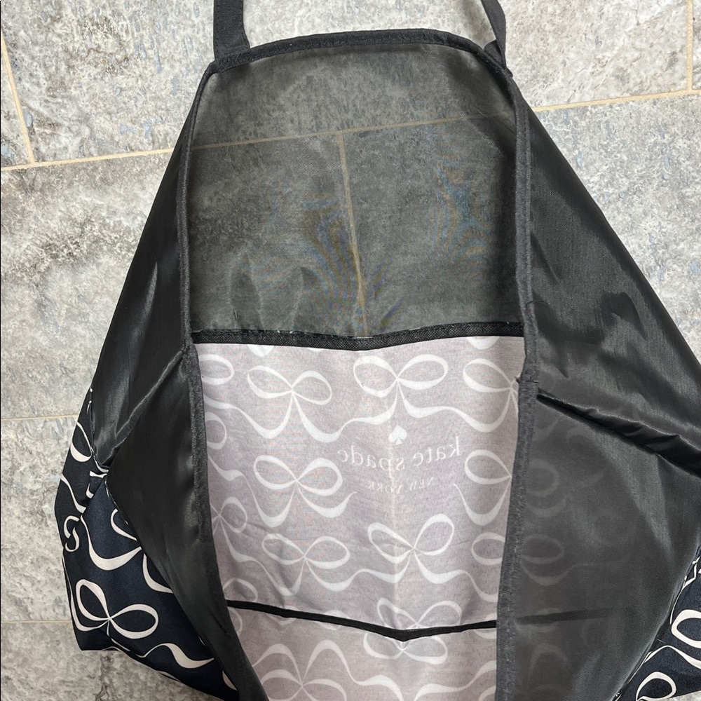 💥HP💥Kate Spade New York Bow Mesh Tote – Black/White - Picture 3 of 6